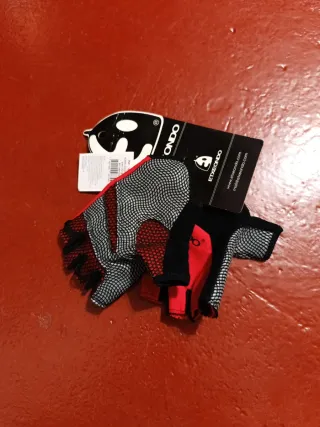 Guantes ciclismo Etxeondo rojos y negros