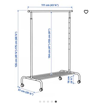 Burro ropa RIGGA IKEA NUEVO