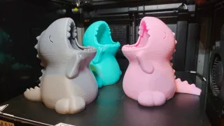 Porta Lápis Dino 3D Colorido