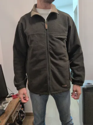 Forro polar Boomerang verde militar Talla M-L