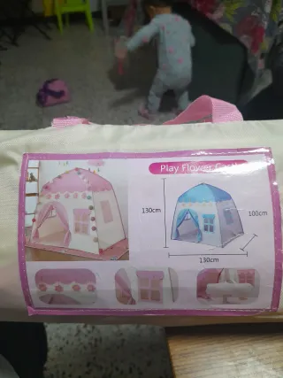 Carpa Casita Infantil Rosa