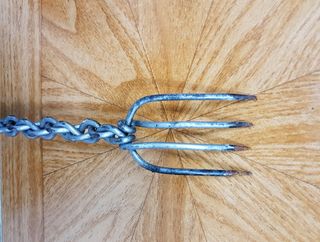 Peça de artesanato popular garfo metal