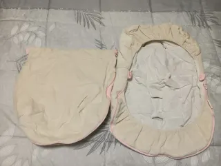 Funda nórdica para capazo oso rosa