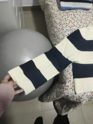 Jersey Zara rayas azul y blanco 11/12 años