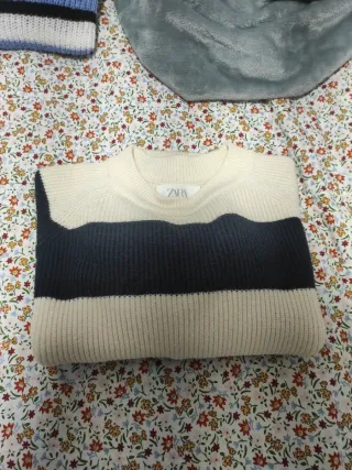 Jersey Zara rayas azul y blanco 11/12 años