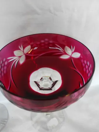 6 Bicchieri Dresden Vetro Colorati