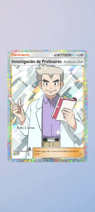 Profesor Oak Full Art 2 Estrellas Pokemon TCG