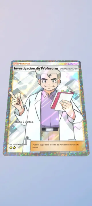 Profesor Oak Full Art 2 Estrellas Pokemon TCG