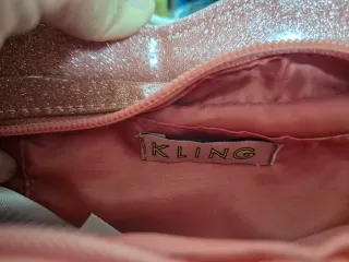 Bolso KLING labios rosa con purpurina