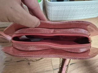 Bolso KLING labios rosa con purpurina