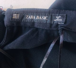 Mono corto Zara negro con pedrería