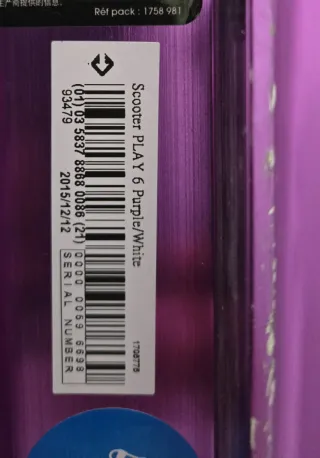 Patinete Oxelo Play6 Morado