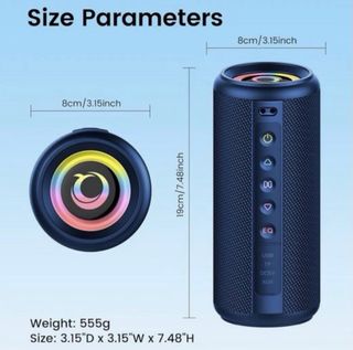 Altavoz Bluetooth 20W Potente RGB IP7