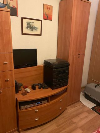 Muebles de salón imitación madera