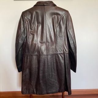 Chaquetón Piel Marrón Talla 44. Talla  una 42