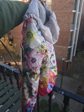 Chaqueta Bomber Bershka Floral Multicolor