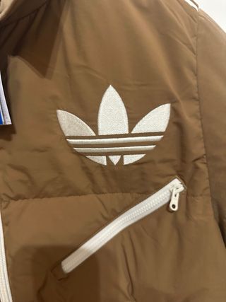 Chaqueta Adidas Puffer Terciopelo Marrón