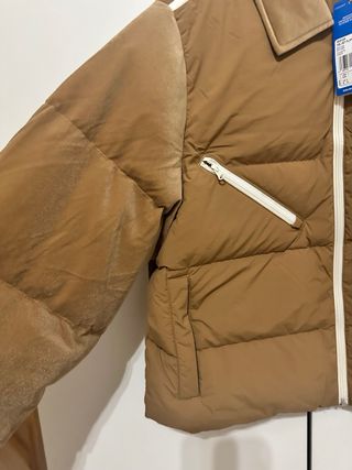 Chaqueta Adidas Puffer Terciopelo Marrón