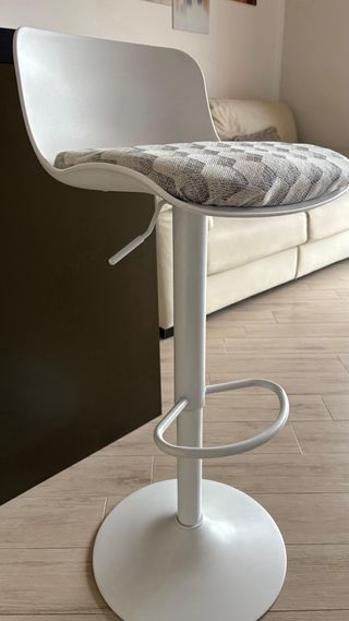 Set 4 Sgabelli Bar Bianchi