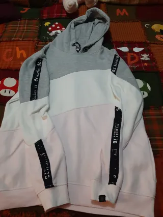 Sudadera SoulsStar Gris y Blanco