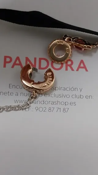 Lote Pandora. Charm Flamenco y cadena seguridad.