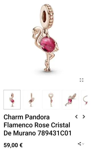 Lote Pandora. Charm Flamenco y cadena seguridad.