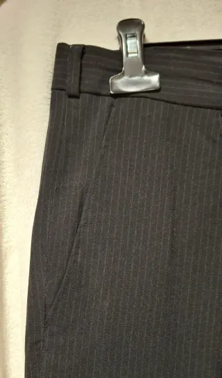 Traje Chaqueta Raya Diplomática Negro 3 piezas