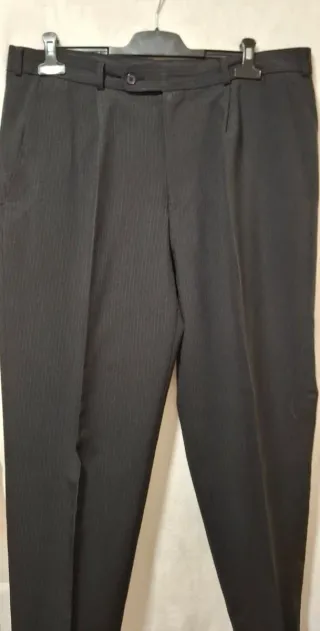 Traje Chaqueta Raya Diplomática Negro 3 piezas