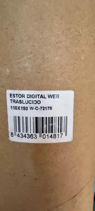 Estor enrollable con diseño abstracto