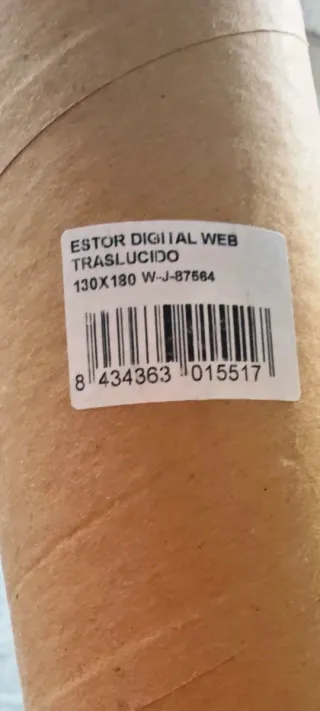 Estor enrollable con diseño abstracto