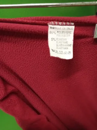 Pantalones de terciopelo rojos