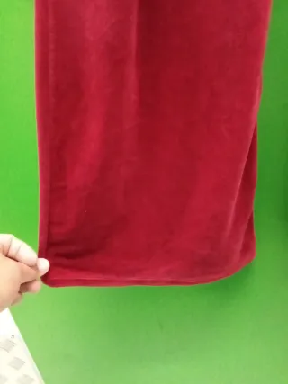 Pantalones de terciopelo rojos