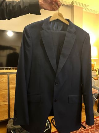 Traje chico azul marino slim fit