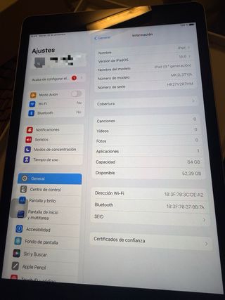 iPad 9ª Gen 10.2 WiFi Grigio Siderale
