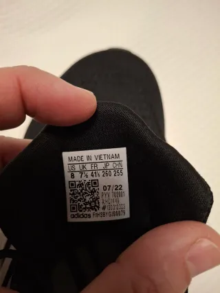 Adidas Pureboost 22 Talla 41 1/3 Negro Amarillo