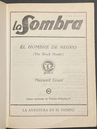 NOVELA ►► LA SOMBRA - MAXWELL GRANT (1982)