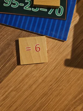 Juego educativo matemáticas madera