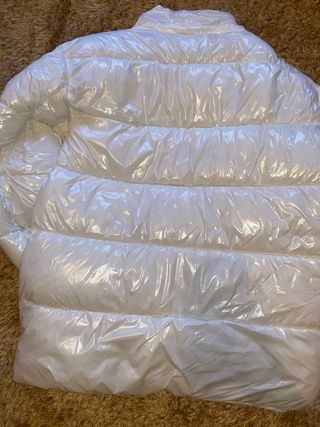 Chaqueta Moncler Blanca Brillante
