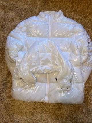 Chaqueta Moncler Blanca Brillante