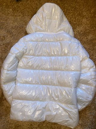 Chaqueta Moncler Blanca Brillante