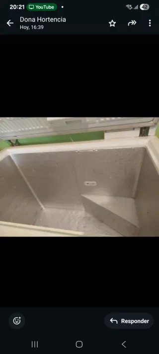 Arcón congelador blanco