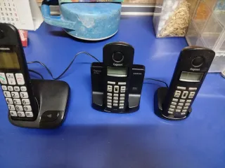 Lote 3 Teléfonos Inalámbricos Gigaset Panasonic