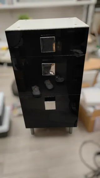 Cajonera Negra Moderna