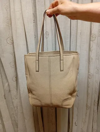 Bolso Piel Purificación García Beige