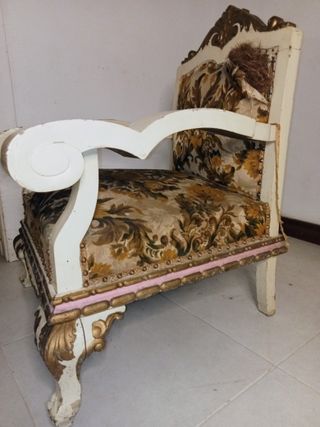Butaca Vintage Luis XV Madera Maciza