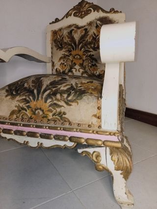 Butaca Vintage Luis XV Madera Maciza