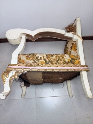 Butaca Vintage Luis XV Madera Maciza