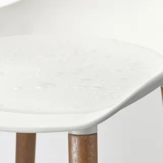 Pack 2 Taburetes Ikea Blanco y nogal