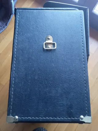 Valigetta vintage rigida nera NordMende Spectra