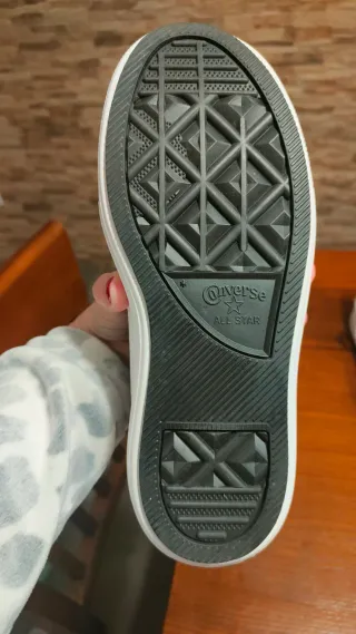 Converse plataforma altas negras